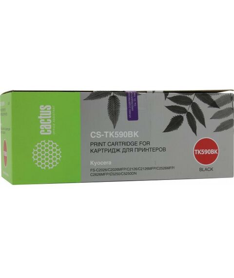 Для Kyocera: Картридж Cactus CS-TK590BK Black для Kyocera FS-C2026/2126/2526/2626/5250 фотографии
