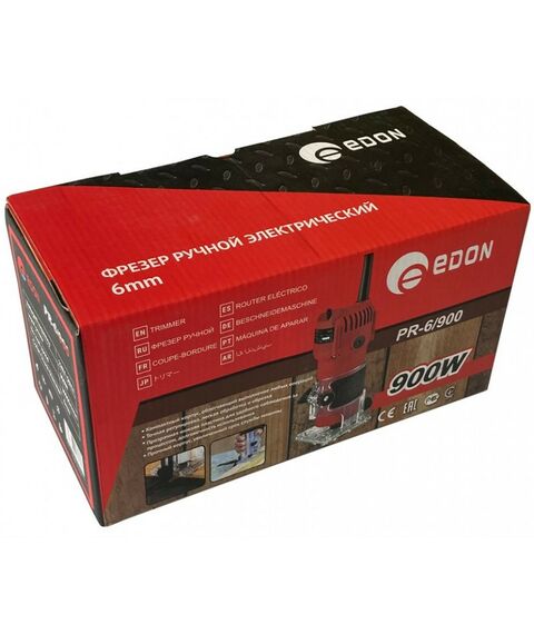 Фрезеры: Фрезер кромочный EDON RP6/900 900Вт, 30000 об/мин, цанга 6мм, 3кг [1001100102] фотографии