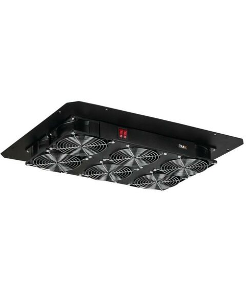 Шкафы и стойки: Вентиляторный блок TLK TLK-FAN6-BK для напольных шкафов, 6 вентиляторов, без шнура питания, черный фотографии