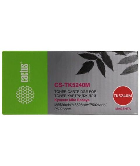 Для Kyocera: Картридж Cactus CS-TK5240M Magenta для Kyocera Ecosys M5526cdn/M5526cdw/P5026cdn фотографии