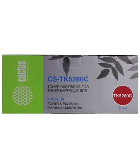 Для Kyocera: Тонер-картридж Cactus Kyocera CS-TK5280C Cyan для Kyocera P6235cdn/M6235cidn/M6635cidn фотографии