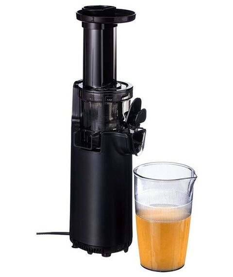 Соковыжималки: Соковыжималка шнековая HARPER HJE-S01 Black 130Вт, реверс, скорость отжима 50-70 об/мин, емкость для сока 600мл, емкость для жмыха 450 мл фотографии