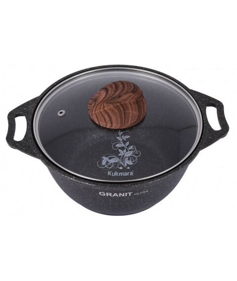 Сковороды, кастрюли, противни, дуршлаги: Кастрюля Кукмор Granit ultra кго22а 2л фотографии