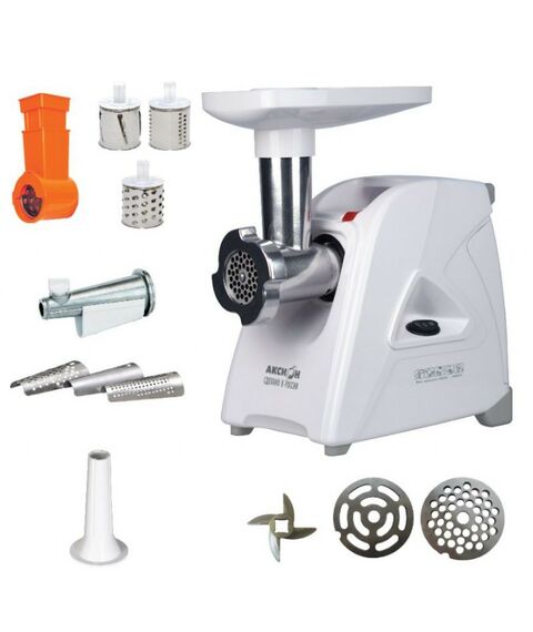 Мясорубки: Мясорубка Аксион М35.02 мощность 1500 Вт, перерабатывает 1.7 кг/мин, корпус из пластика фотографии