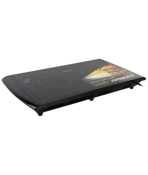 Электроплитки: Плитка индукционная Endever IP-54 двухконфорочная, мощность 1600+1300 Вт, 10 уровней регулировки температуры и мощности фотографии