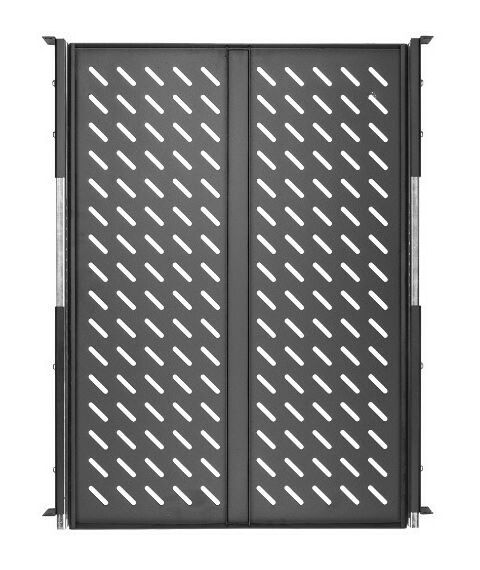 Шкафы и стойки: Полка выдвижная TLK TLK-SHFC-600R-BK 19", Ш418хГ600мм, для шкафа и стойки глубиной 800мм, черная фотографии