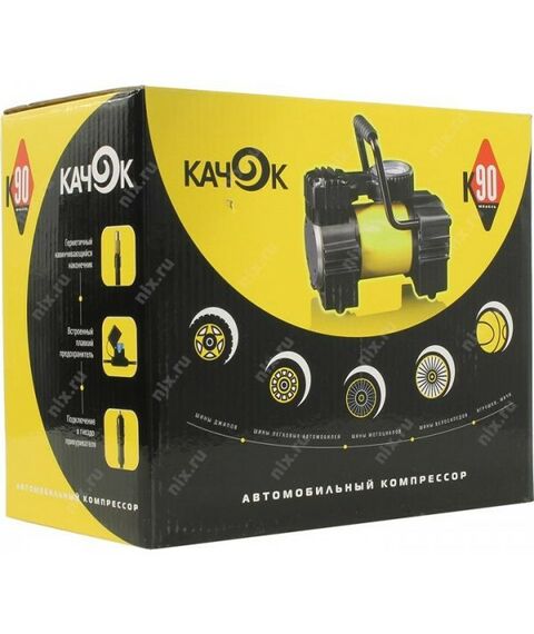 Компрессоры автомобильные: Компрессор автомобильный КАЧОК K90 40 л/мин,  10 атм фотографии