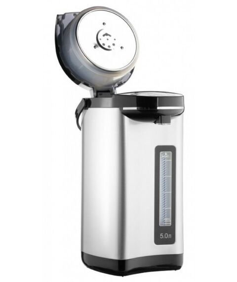 Чайники, термопоты: Термопот OLTO TP-5011 мощность 750 Вт, объем 5 л, цвет: серебристо-черный фотографии