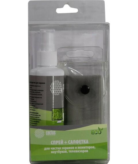 Чистящие средства: Набор для ухода за техникой Cactus CS-S3001E 100мл + салфетка фотографии