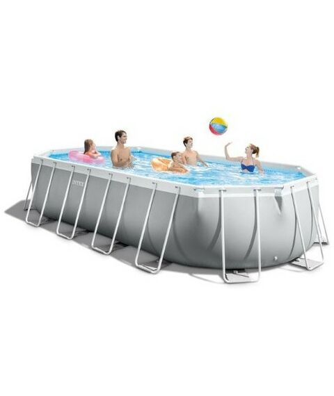 Бассейны: Бассейн каркасный Intex Prism Frame 610х305х122 см фильтр насос лестница тент подстилка [26798] фотографии