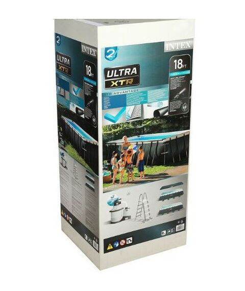 Бассейны: Бассейн каркасный Intex Ultra XTR Frame 549х274х132см песчаный фильтр насос лестница тент подстилка [26356] фотографии