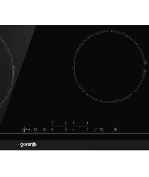 Электрические варочные поверхности: Электрическая варочная панель Gorenje ECT644BCSC независимая, стеклокерамика, 60х52 см, черный фотографии