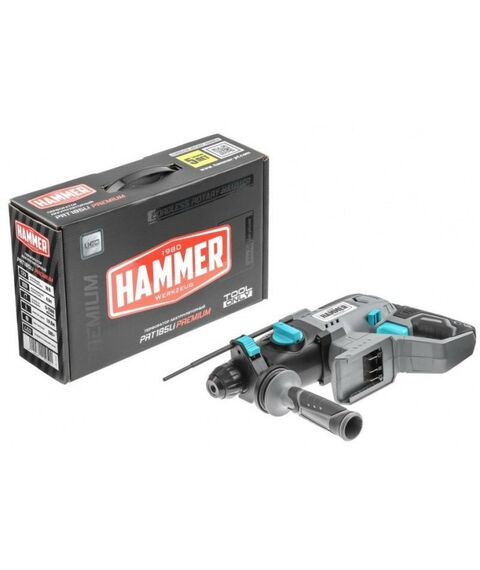 Перфораторы: Перфоратор аккумуляторный Hammer PREMIUM PRT185Li Li-Ion 18В, 1,9Дж, бетон 20, 3 режима, SDS+, 2.25кг SOLO [583488/101-059] фотографии