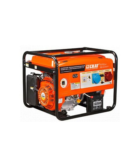 Электростанции: Бензогенератор SKAT УГБ-6000ЕT 6кВт, трехфазный фотографии