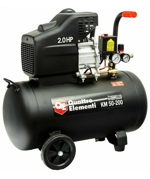 Компрессоры: Компрессор поршневой масляный Quattro Elementi KM 50-200 [248-474] фотографии