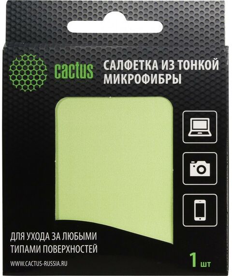 Чистящие средства: Салфетка из микрофибры Cactus CS-MF01 18x18 см, цена за 1шт, в уп-ке 6шт фотографии