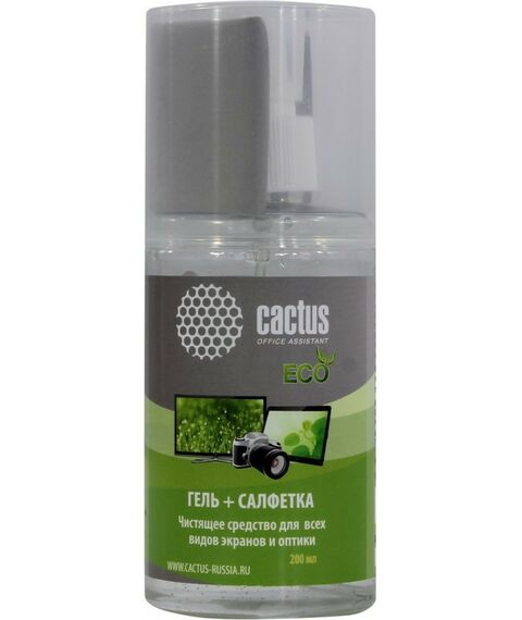 Чистящие средства: Набор для ухода за техникой Cactus CS-S3004E 200мл + салфетка фотографии