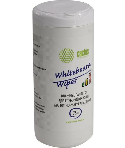 Чистящие средства: Влажные салфетки для техники Cactus CS-WB075 75шт фотографии