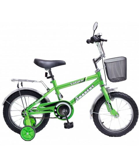 Детские велосипеды: Велосипед Torrent Saturn + корзина зеленый фотографии
