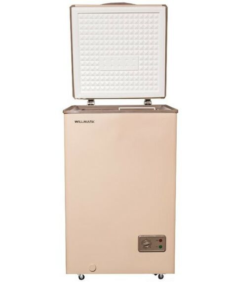 Морозильные камеры: Морозильный ларь WILLMARK CF-133CL цвет золотой фотографии