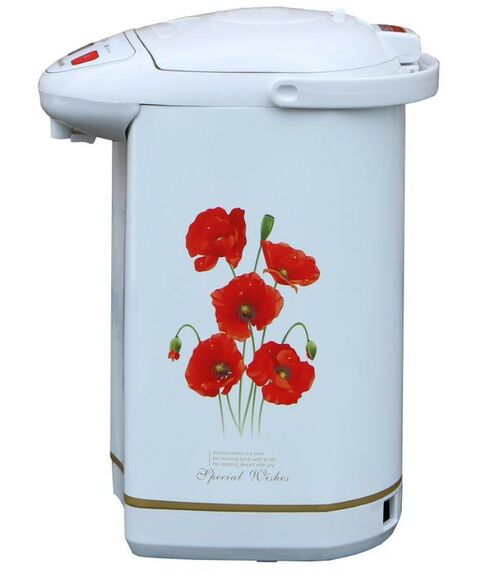 Чайники, термопоты: Термопот WILLMARK WAP-553UW белый + маки фотографии