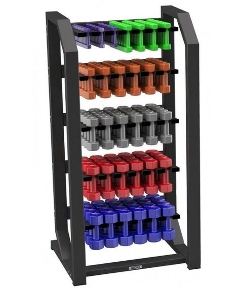 Системы хранения: Стойка для гантелей PROFI-FIT 2510, вертикальная, до 60 пар гантелей фотографии