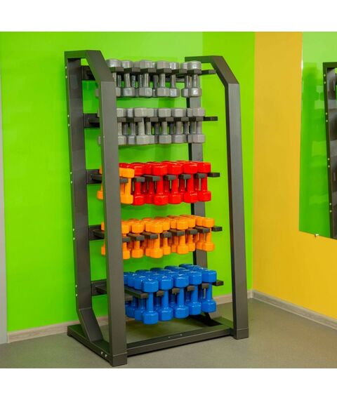 Системы хранения: Стойка для гантелей PROFI-FIT 2510, вертикальная, до 60 пар гантелей фотографии