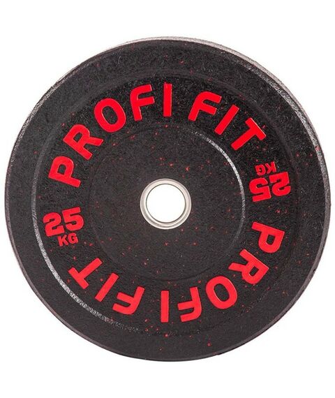 Диски d 50: Диск для штанги PROFI-FIT PROFI-FIT D-51, 25 кг с цветными вкраплениями фотографии