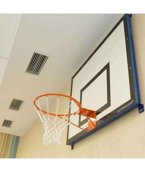 Баскетбол: Щит баскетбольный ZSO тренировочный 900х1200 мм, фанера толщина фанеры 15 мм на мет-се пристенный фотографии