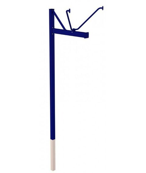 Баскетбол: Стойка баскетбольная ZSO уличная одноопорная для тренировочного щита 900х1200 мм, вынос 1200 мм фотографии