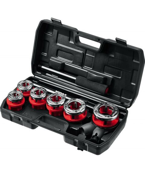 Столярно-слесарный инструмент: Набор клуппов №6 с трещоткой MIRAX 28240-H6 фотографии