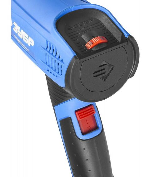 Фены технические: Фен технический Зубр Профессионал ФТ-П1800 К керамический изолятор, электронная регулировка температуры, 2 режима: 80-550град, 350/550л/мин, кейс, 1800Вт [ФТ-П1800 К] фотографии