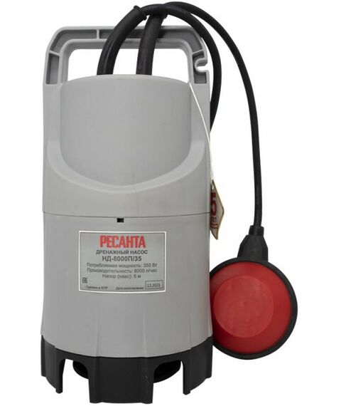 Насосы и насосные станции: Дренажный насос РЕСАНТА НД-8000П/35 фотографии