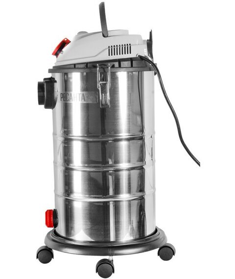 Строительные пылесосы: Пылесос строительный РЕСАНТА ПС-1500/30 1500 Вт, 30 л, 40 л/сек, влажная уборка, выдув, розетка для инструмента фотографии