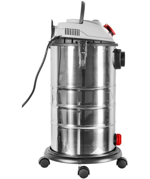 Строительные пылесосы: Пылесос строительный РЕСАНТА ПС-1500/30 1500 Вт, 30 л, 40 л/сек, влажная уборка, выдув, розетка для инструмента фотографии