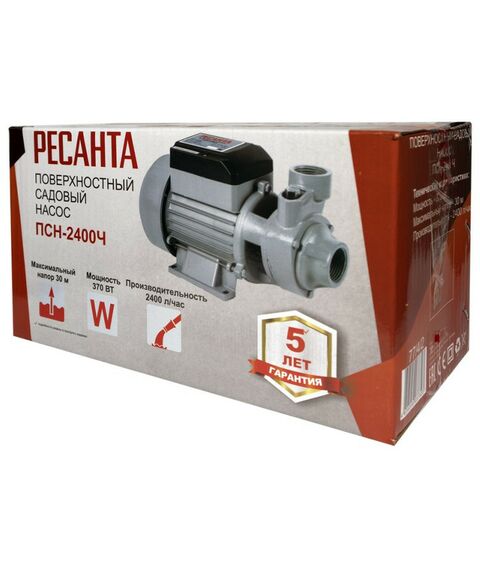 Насосы и насосные станции: Поверхностный насос РЕСАНТА ПСН-2400Ч фотографии