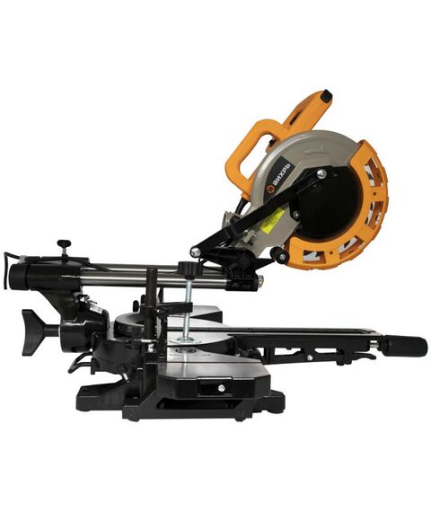 Торцовочные пилы: Торцовочная пила Вихрь ПТ-210ПЛ 1700 Вт, 5000 об/мин, диск - 210 мм, лазер, протяжка фотографии