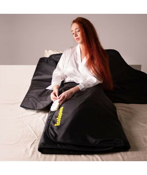 Электропростыни и одеяла: Термоодеяло электрическое двухзонное EcoSapiens SpaCapsula черное 220х180 см фотографии