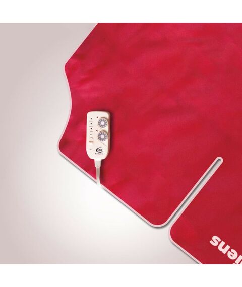 Электропростыни и одеяла: Термоодеяло электрическое двухзонное EcoSapiens TermoCapsula бордовое 220х180 см фотографии