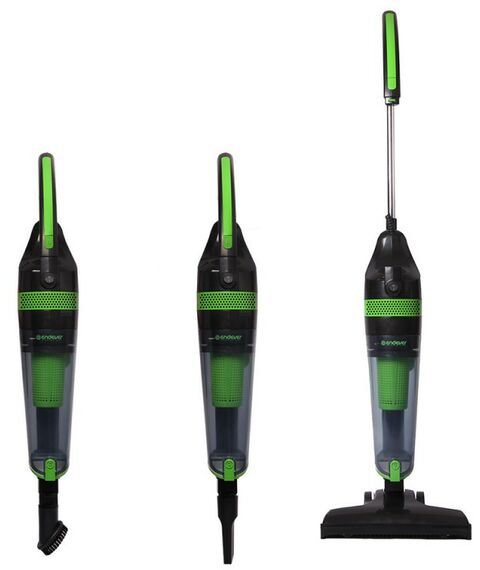 Пылесосы: Пылесос циклон вертикальный Endever SkyClean VC-292 650 Вт / 120 Вт, цвет черный/зеленый, HEPA-фильтр [90027] фотографии