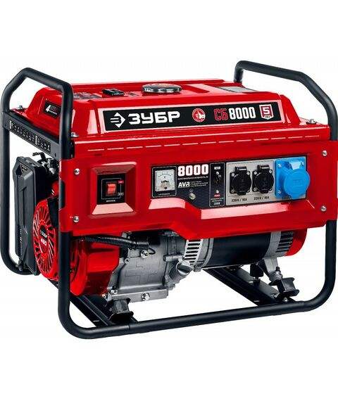 Электростанции: Бензиновый генератор Зубр СБ-8000 8 кВт фотографии