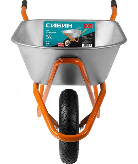 Тачки строительные: тачка строительная одноколесная СИБИН СТ-12 180 кг [39904_z01] фотографии