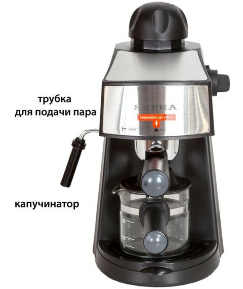Кофеварки: Кофеварка рожковая Supra CMS-1005 фотографии