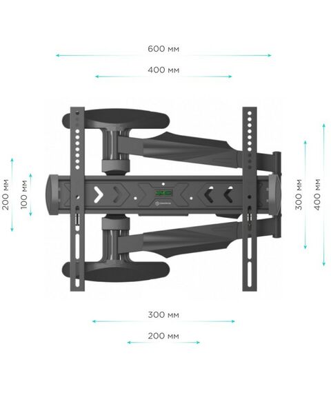 Крепеж для аудио-видео техники: Кронштейн ONKRON NP47 черный 40"-75", VESA: 100x100 - 400x400 мм фотографии