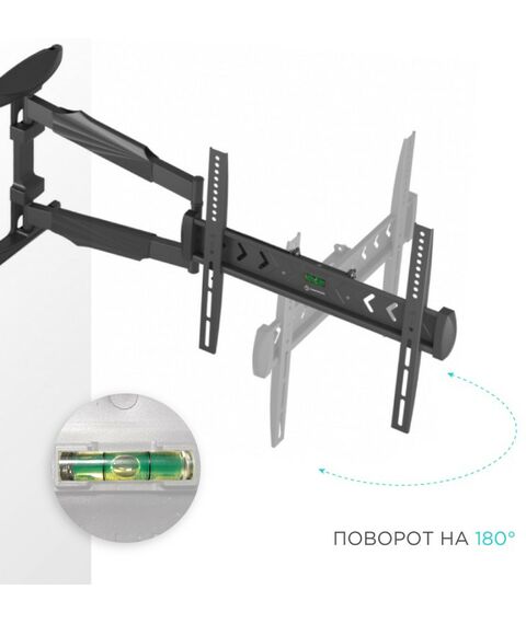 Крепеж для аудио-видео техники: Кронштейн ONKRON NP47 черный 40"-75", VESA: 100x100 - 400x400 мм фотографии