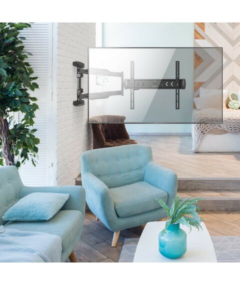 Крепеж для аудио-видео техники: Кронштейн ONKRON NP47 черный 40"-75", VESA: 100x100 - 400x400 мм фотографии