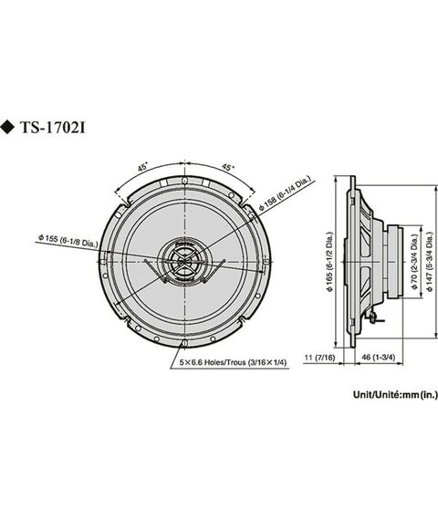 Автоакустика: Автоколонки Pioneer TS-1702I фотографии