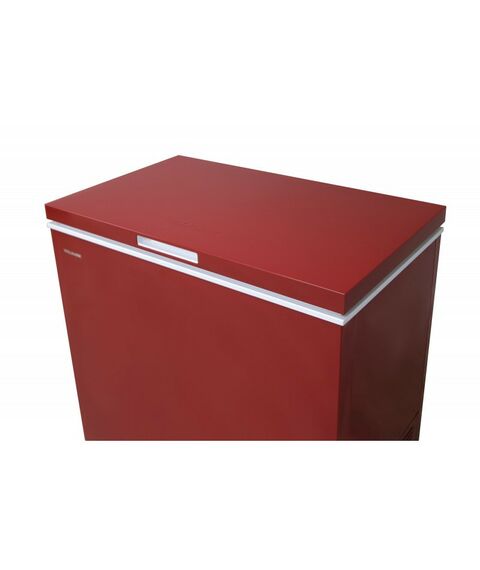 Морозильные камеры: Морозильный ларь WILLMARK CF-250CS общий объем 225л, компрессор TOSHIBA, глубокая заморозка до -24, красный фотографии