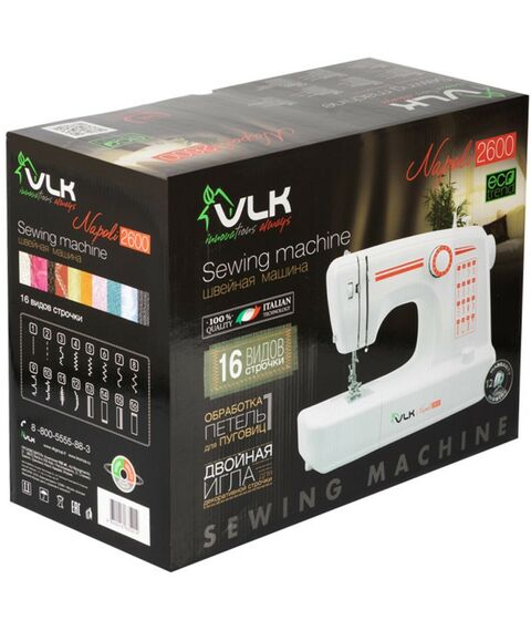 Швейные машинки: Швейная машина VLK Napoli 2600 белый [80188] фотографии