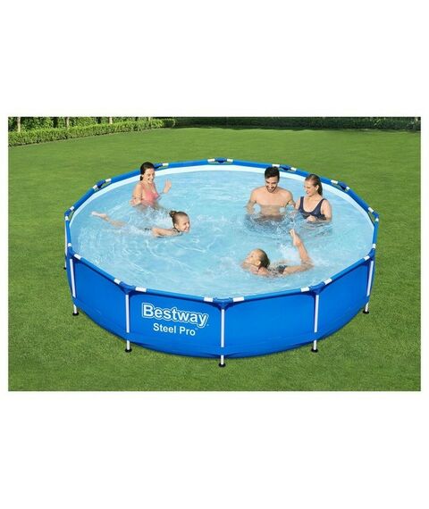 Бассейны: Бассейн каркасный BestWay Steel Pro 366 см x 76 см с фильтр-насосом [56681] фотографии